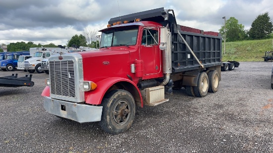 1988 PETERBILT 357 TANDEM AXLE DUMP TRUCK