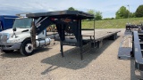 '18 DOWN TO EARTH 40' FLATBED GOOSENECK TRAILER