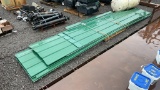 STACK OF GREEN METAL APPROX. 130'