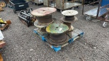 PALLET OF ASSORTED SIZES CABLE ON SPOOLS