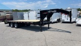 2022 DELTA 25' DUAL TANDEM GOOSENECK TRAILER