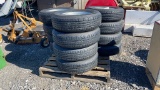 QTY 4) ST205/75R15 TRAILER TIRES