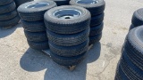 QTY 4) ST205/75R15 TRAILER TIRES