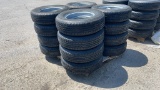 QTY 4) ST205/75R15 TRAILER TIRES