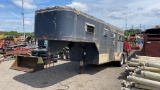 1975 MCQUERNEY 13' LIVESTOCK GOOSENECK TRAILER