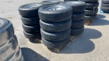 QTY 4) ST205/75R15 TRAILER TIRES