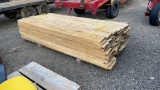 STACK OF 8' ROUGH CUT OAK & ASH LUMBER