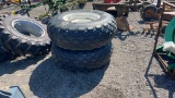 QTY 2) 16.9-24 NEW HOLLAND TRACTOR TIRES