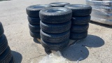 QTY 4) ST205/75R15 TRAILER TIRES