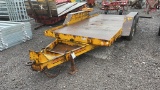 '89 HUDSON TANDEM AXLE BUMPER PULL TILT TRAILER