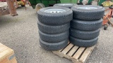 QTY 4) 5T205/75R15 TRAILER TIRES