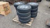 QTY 4) 5T205/75R15 TRAILER TIRES