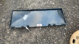 UNUSED SKID STEER ATTACHMENT PLATE