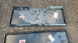 UNUSED SKID STEER ATTACHMENT PLATE