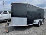 2005 FEATHERLITE 14' BUMPER PULL TRAILER