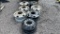 QTY 7) 22.5 10LUG STEEL WHEELS