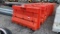 QTY 10) ORANGE JERSEY STYLE ROAD BARRIER