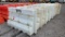 QTY 10) WHITE JERSEY STYLE ROAD BARRIER