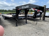 2022 UNUSED DELTA 30' FLATBED GOOSENECK TRAILER