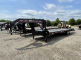 2021 PJ 28' FLATBED GOOSENECK TRAILER