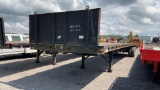 1987 GREAT DANE STEEL FLATBED SEMI TRAILER