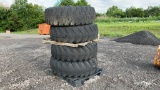 QTY 4) JOHN DEERE 17.5-25 WHEEL LOADER TIRE