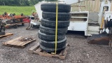 QTY 7) 235/80/ R22.5 TIRES