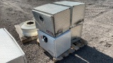 QTY 4) 2' ALUMINUM TOOL BOXES