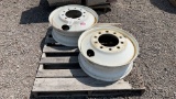 QTY 2) STEEL 24.5 RIMS