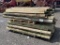 QTY 2) PALLETS OF WOOD FENCE POST