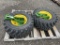 QTY 2) JOHN DEERE WHEELS & TIRES