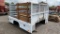 8' X 9' STEEL FLATBED W/ TOOLBOXES & SIDE BOARDS