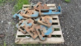 QTY 9) FORD TRACTOR WEIGHT AND BRACKET