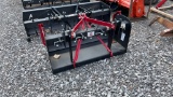 UNUSED BAD BOY 3PT HITCH 4' BOX BLADE W/ RIPPERS