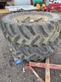 QTY 2) 16.9-30 TRACTOR TIRES