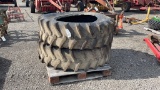 QTY 2) 16.9-30 FIRESTONE TRACTOR TIRES