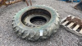 QTY 1) 11.2-24 & QTY 1) 15.5-38 TRACTOR TIRE