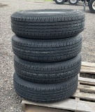 QTY 4) ST205/75R15 TRAILER TIRES