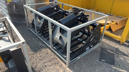 UNUSED 72" SKID STEER SKELETON GRAPPLE