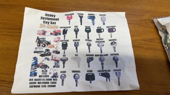 QTY 2) HEAVY EQUIPMENT KEYS