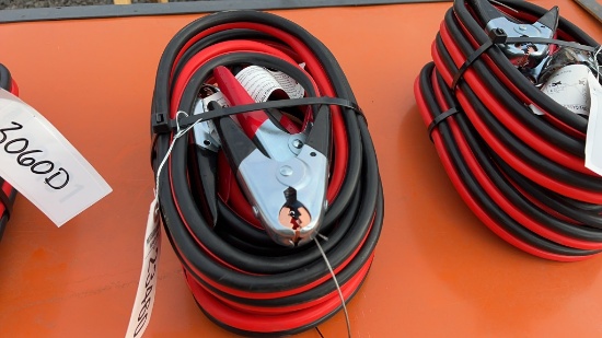 QTY 2) HEAVY DUTY JUMPER CABLES
