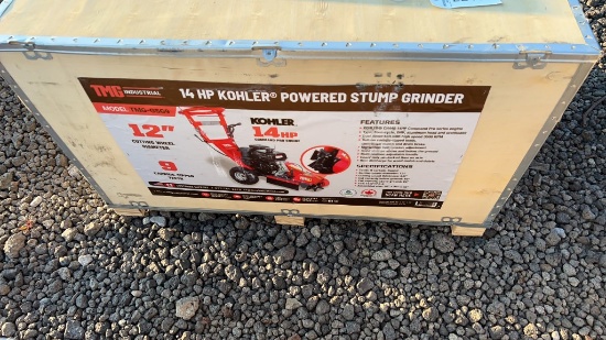 UNUSED TMG 14HP KOHLER POWERED STUMP GRINDER