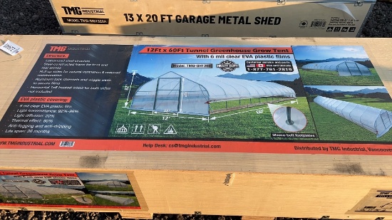 UNUSED TMG 12' X 60' TUNNEL GREEN HOUSE GROW TENT