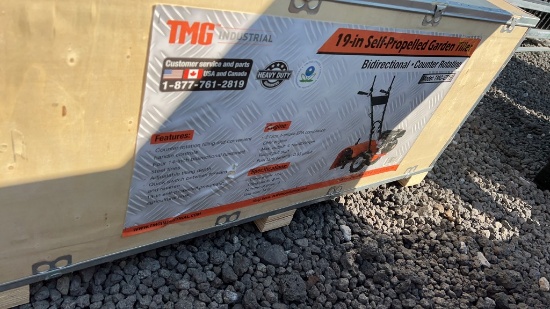 UNUSED TMG 19" SELF PROPELLED GARDEN TILLER