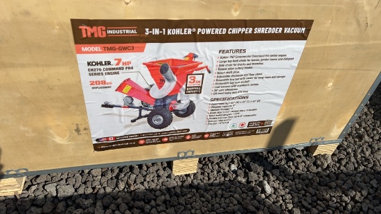 UNUSED TMG 3 IN 1 KOHLER POWERED CHIPPER