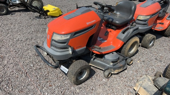 QTY 2) HUSQVARNA RIDING LAWN MOWERS