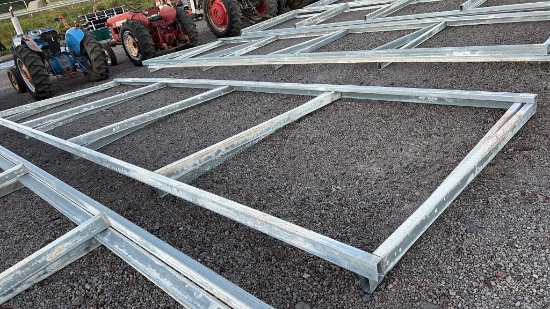 8TX 24WX 26L BUILDING FRAME W/ TRUSSES