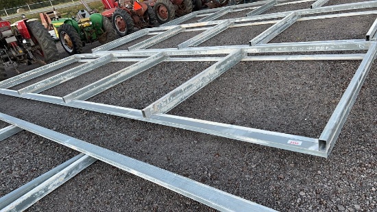 8TX 24WX 26L BUILDING FRAME W/ TRUSSES
