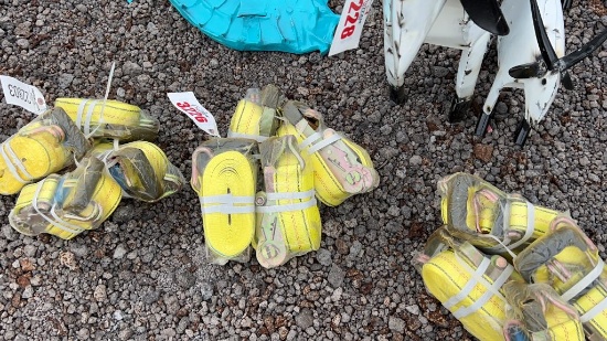 QTY 4) 2" RATCHET STRAPS