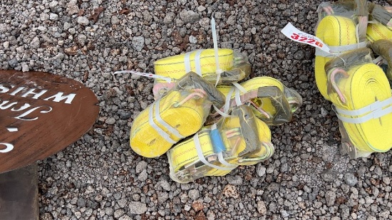 QTY 4) 2" RATCHET STRAPS